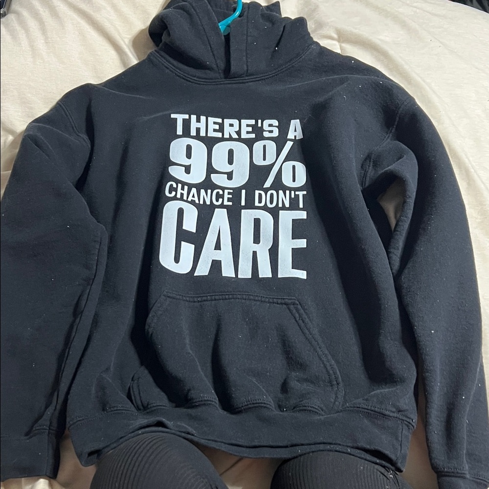 Black Graphic Hoodie for Kids